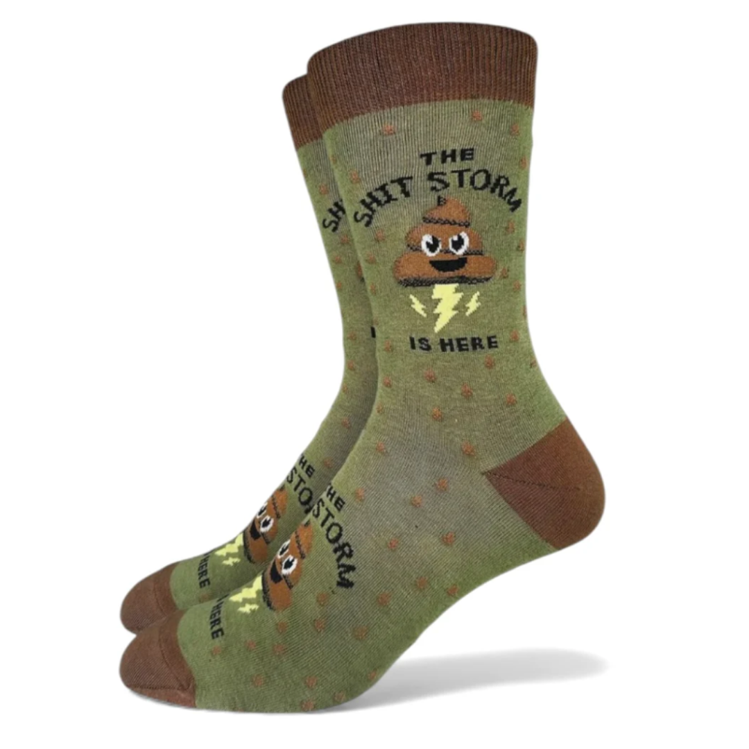 Good Luck Socks Men's Shit Storm Socks