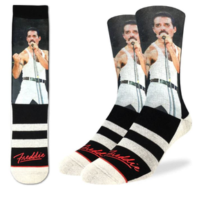 Good Luck Socks Good Luck Socks Men's Freddie At Live Aid Socks Multi Shoe Size 8-13 Mens Socks