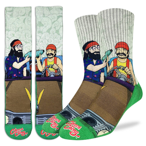 Good Luck Socks Good Luck Socks Men's Cheech And Chong Pass The Blunt Socks Multi Shoe Size 8-13 Mens Socks