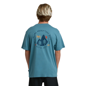 Billabong Billabong Men's Rockies Avid Premium SS Tee - Vintage Blue Vintage Blue
