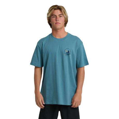 Billabong Billabong Men's Rockies Avid Premium SS Tee - Vintage Blue Vintage Blue