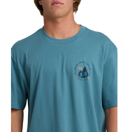 Billabong Billabong Men's Rockies Avid Premium SS Tee - Vintage Blue Vintage Blue