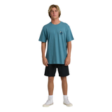 Billabong Billabong Men's Rockies Avid Premium SS Tee - Vintage Blue Vintage Blue