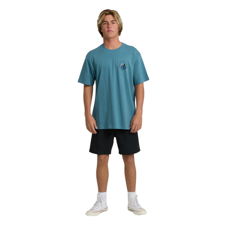 Billabong Billabong Men's Rockies Avid Premium SS Tee - Vintage Blue Vintage Blue