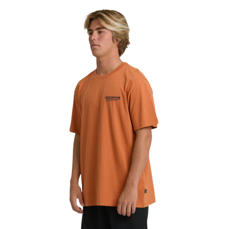 Billabong Billabong Men's Post Card Avid Premium SS Tee - Dusty Orange Dusty Orange