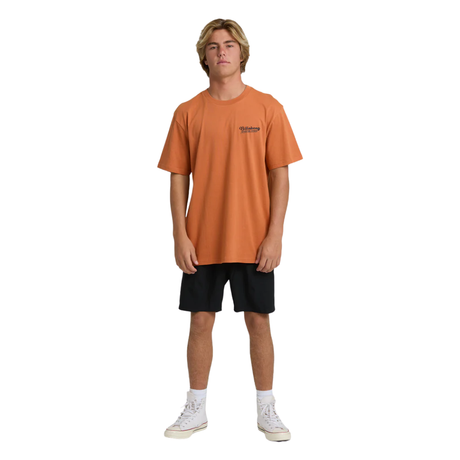 Billabong Billabong Men's Post Card Avid Premium SS Tee - Dusty Orange Dusty Orange