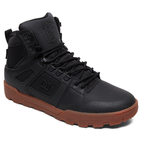 DC DC Men's Pure High-Top WR Boot Boots - Black/Gum Black/Gum 9 Mens Winter Boots 6 to 18
