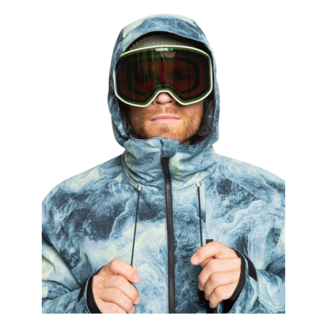 Quiksilver Quiksilver Men's Mission Printed Jacket SPACE STONE CELERY GREEN