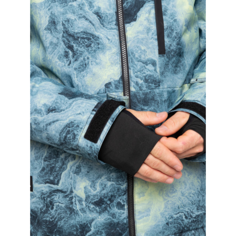 Quiksilver Quiksilver Men's Mission Printed Jacket SPACE STONE CELERY GREEN