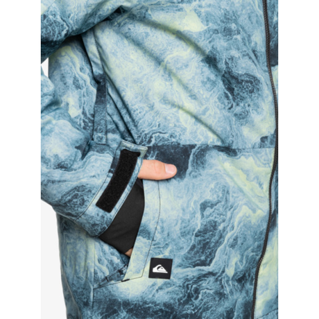 Quiksilver Quiksilver Men's Mission Printed Jacket SPACE STONE CELERY GREEN