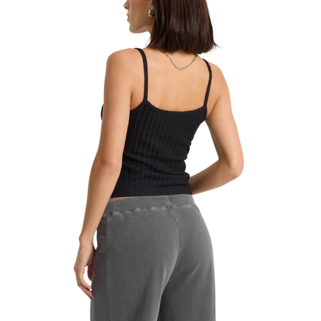 Volcom Volcom Women's Lived In Rib Tank Vintage Black S Womens Tank Tops