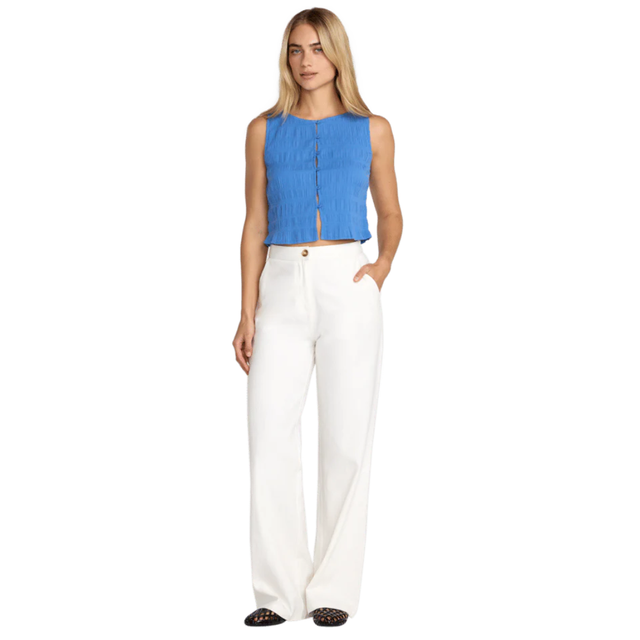 RVCA RVCA Women's Scrunch Top - Blue Relic Blue Relic S Womens T-Shirts