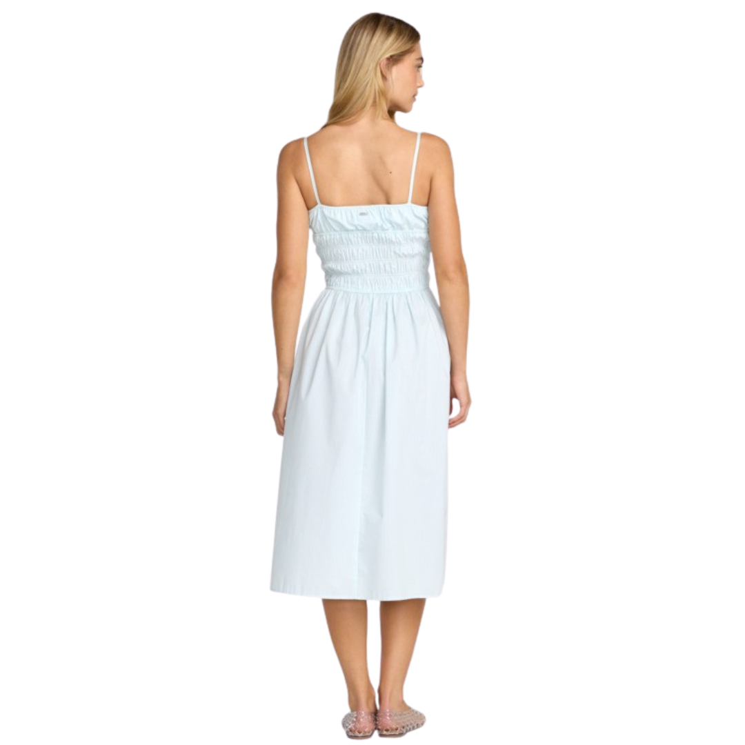 RVCA RVCA Women's  Raya Midi Dress - Crystal Blue Crystal Blue S Womens Short Dresses