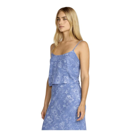 RVCA RVCA Women's Lauryn Alvarez Subaloha Top - Light Blue Light Blue S Womens T-Shirts