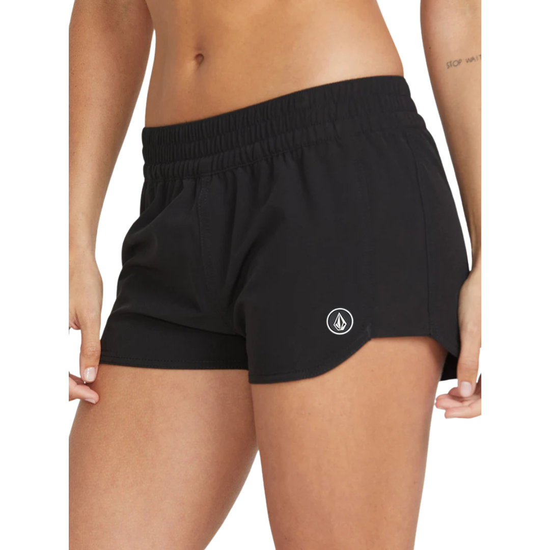 Volcom Volcom Women's Simply Solid Boardshort - Black Black S Womens Board shorts