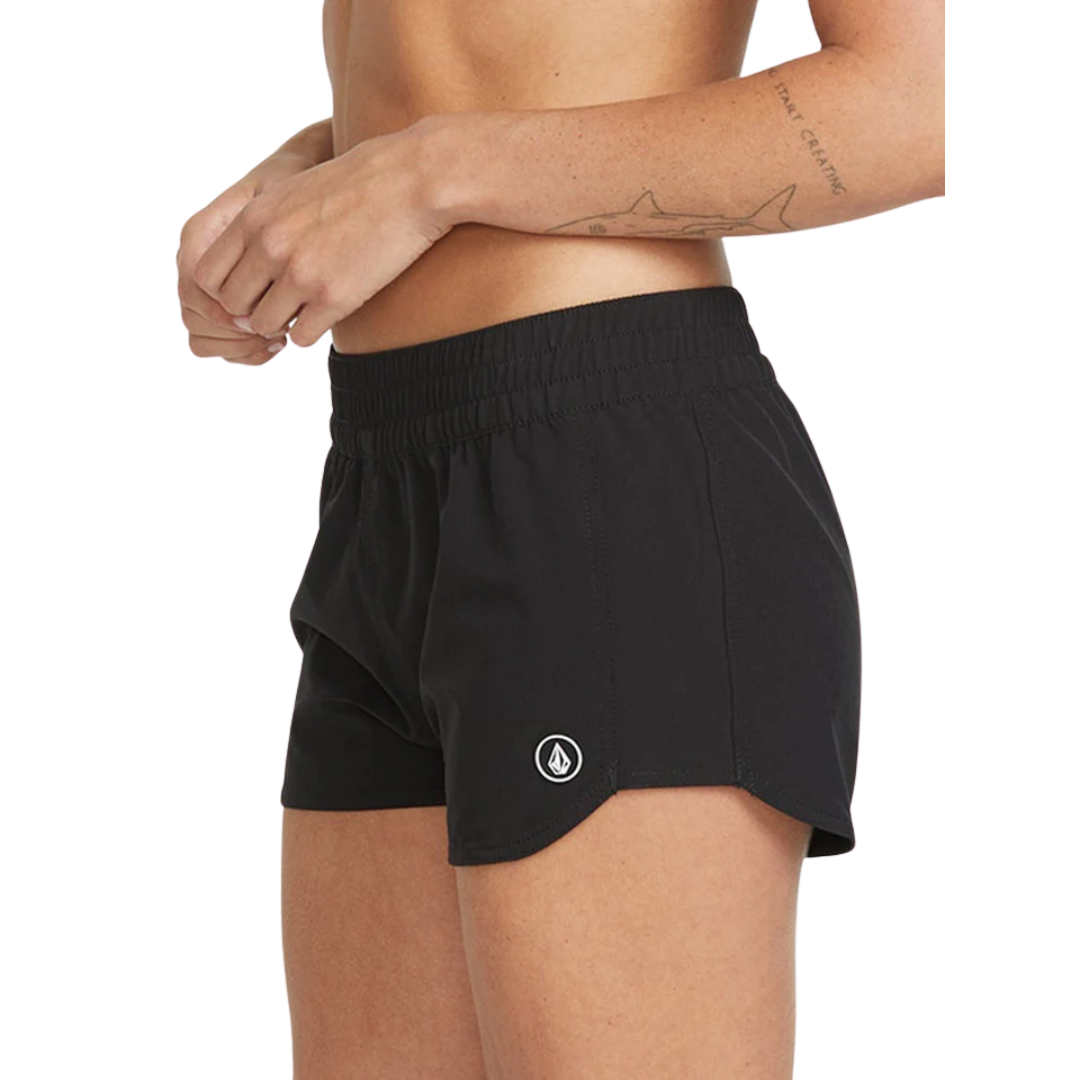 Volcom Volcom Women's Simply Solid Boardshort - Black Black S Womens Board shorts