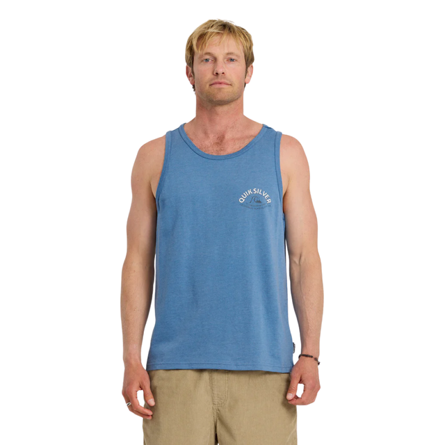 Quiksilver Quiksilver Men's Bubble Arch Tank MT1 Riviera Heather S Mens Sleeveless Shirts