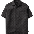 Van's Van's Men's Van Dored Tencel Check Camp SS Tee - Black Black M Mens T-Shirts