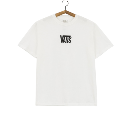 Van's Van's Men's Stretch Logo Tee - White/Black White/Black M Mens T-Shirts