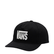 Vans Vans Men's Stretch Logo Snapback - Black Black One Size Mens Hats Flat Brim