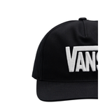 Vans Vans Men's Stretch Logo Snapback - Black Black One Size Mens Hats Flat Brim