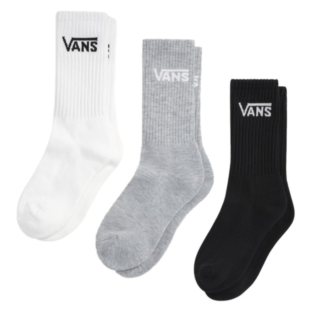 Van's Van's Men's Classic Crew - White/Black/Heather Grey White/Black/Heather Grey M Mens Crew Sweatshirt