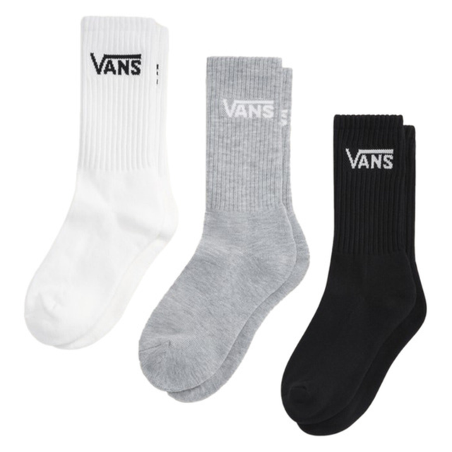 Van's Van's Men's Classic Crew - White/Black/Heather Grey White/Black/Heather Grey M Mens Crew Sweatshirt