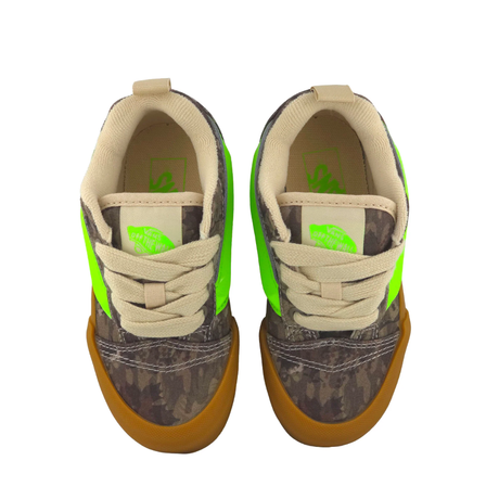 Van's Van's Youth KNU Skool - Camo Green Gecko Camo Green Gecko 13 Youth Infant Boys Shoes 1T to 5T US size