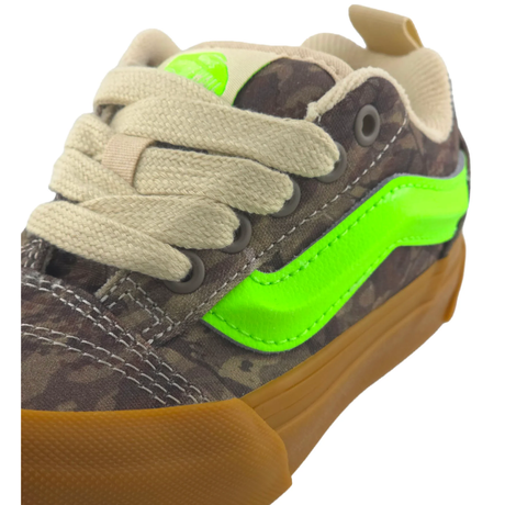 Van's Van's Youth KNU Skool - Camo Green Gecko Camo Green Gecko 13 Youth Infant Boys Shoes 1T to 5T US size