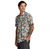 RVCA RVCA Men's Botanical SS Shirt Black Floral S Mens Button Up Short Sleeve Shirts