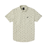 RVCA RVCA Men's That'll Do Seersucker Ranger Green M Mens Button Up Short Sleeve Shirts