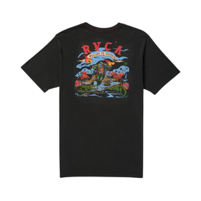 RVCA RVCA Men's Welcome To RVCA SS Tee Pirate Black S Mens T-Shirts
