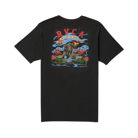 RVCA RVCA Men's Welcome To RVCA SS Tee Pirate Black S Mens T-Shirts