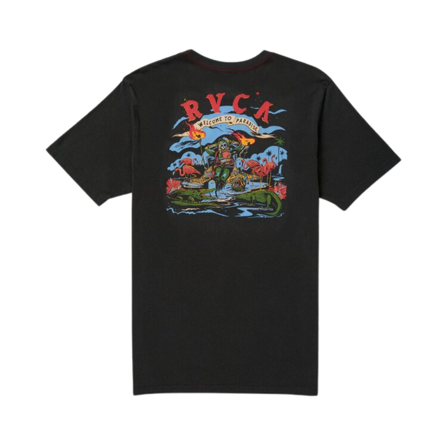 RVCA RVCA Men's Welcome To RVCA SS Tee Pirate Black S Mens T-Shirts