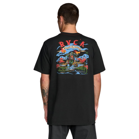 RVCA RVCA Men's Welcome To RVCA SS Tee Pirate Black S Mens T-Shirts