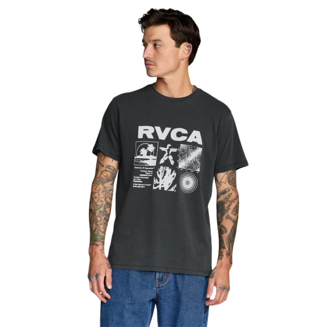 RVCA RVCA Men's Program Tee Pirate Black S Mens T-Shirts