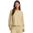 RVCA RVCA Women's Glory Waffle Pullover Crew - Vintage Khaki Vintage Khaki S Womens Pull Over Hoodies