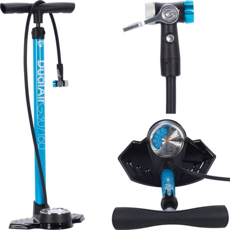 49°N 49N Dualair G30/160 Floor Pump Blue OS Bike Pumps