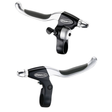Tektro Tektro CL535-RT RAPIDFIRE V-BRAKE LEVERS WITH INTEGRATED BELL Black/Silver OS Bike Brake Levers