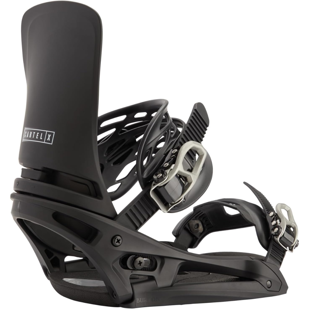 Burton Burton Mens Cartel X EST Snowboard Bindings - Black Black M Snowboard Bindings