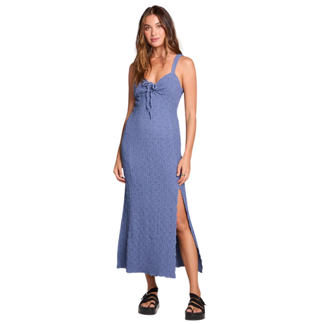 Saltwater Luxe Saltwater Luxe Women's Carleigh Midi Dress - Dusty Blue Dusty Blue XS Womens Short Dresses