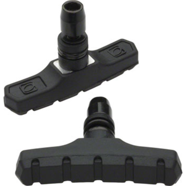 Odyssey Odyssey Slim By Four Black Brake Pads Threaded Post Black OS Bike Brake Pads