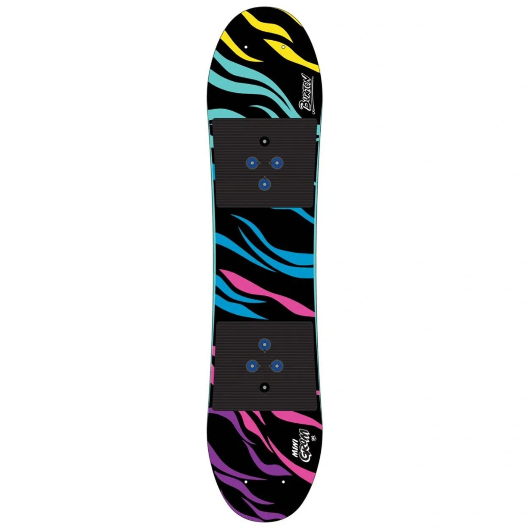 Burton Kids' Mini Grom Rocker Snowboard - Multi Multi 80 (178WW) Youth Boys Snowboards 100 to 140 cm