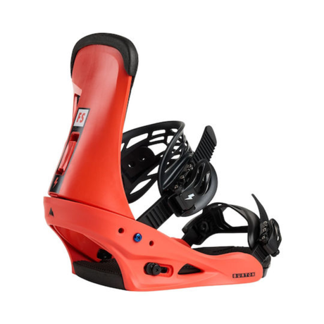 Burton Men's Freestyle Re:Flex Snowboard Bindings - Fiesta Red Fiesta Red L Mens Snowboard Bindings