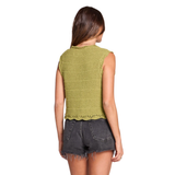 Saltwater Luxe Saltwater Luxe Women's Lissa Sweater Vest - Willow Willow XS Womens Tank Tops