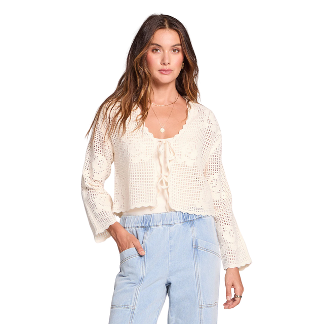 Saltwater Luxe Saltwater Luxe Women's Debb Sweater - Ecru Ecru S Womens Sweaters