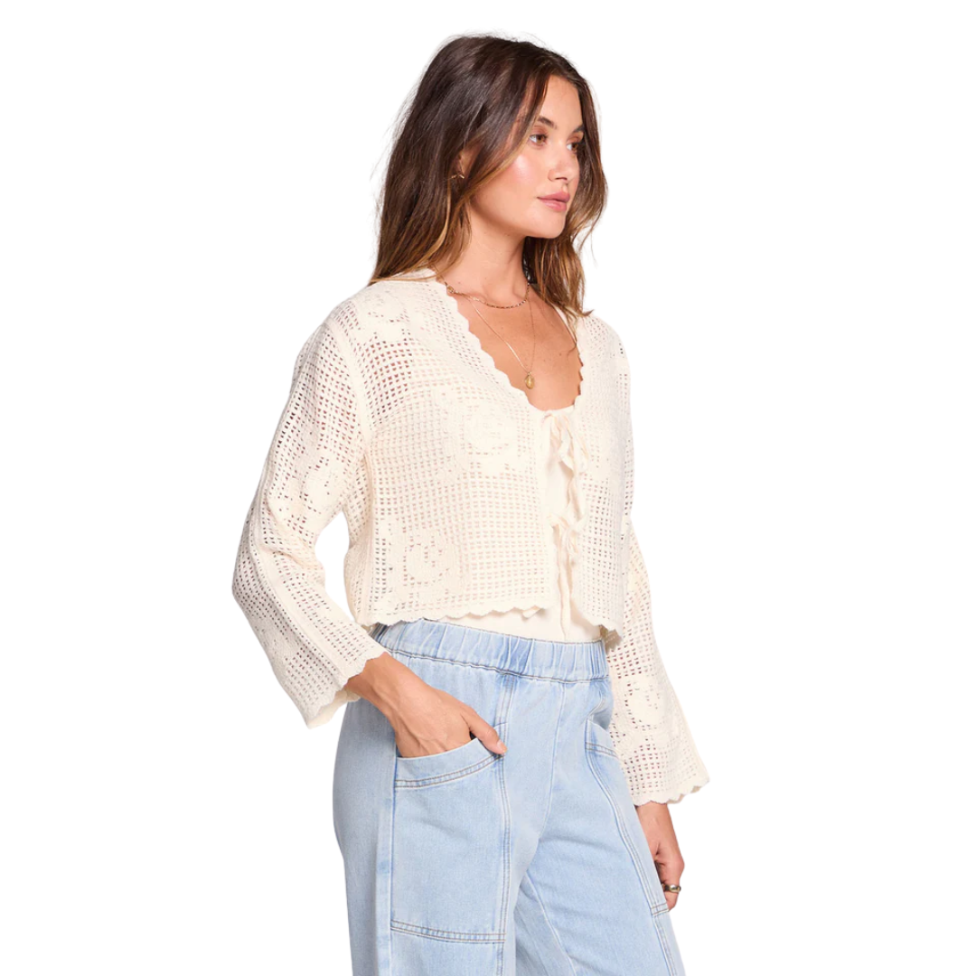 Saltwater Luxe Saltwater Luxe Women's Debb Sweater - Ecru Ecru S Womens Sweaters
