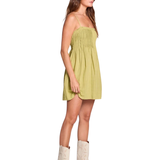 Saltwater Luxe Saltwater Luxe Women's Augustina Mini Dress - Willow Willow XS Womens Short Dresses