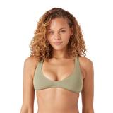 Roxy Roxy Women's  Haleiwa Bralette - Oil Green Oil Green S Womens Bikini Tops