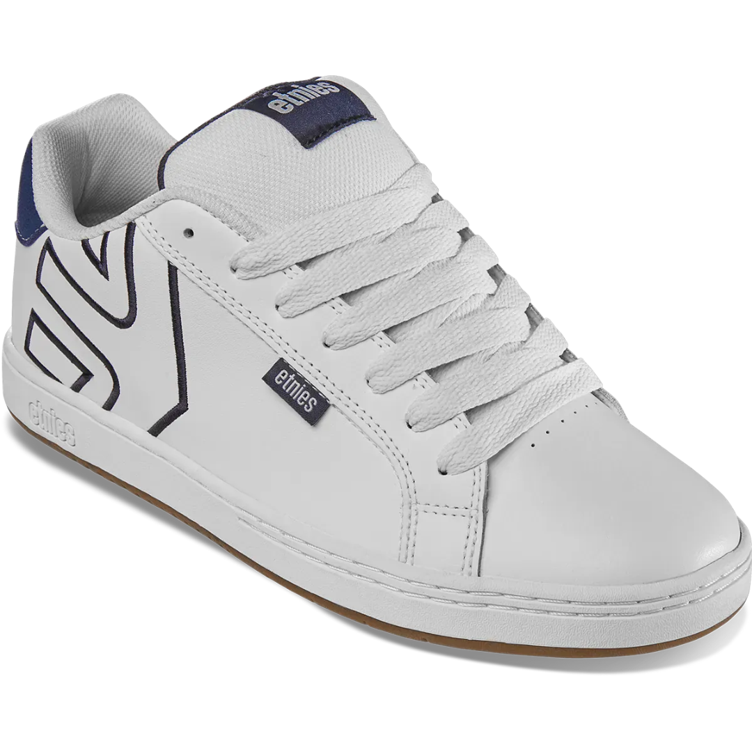 etnies Etnies Men's Fader Skate Shoes - White/Navy White/Navy 10.5 Mens Skate Shoes 6 to 18